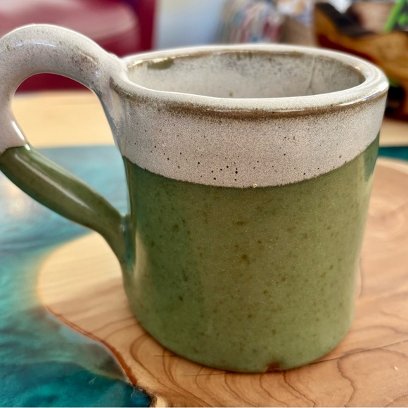 Empowering Women Green and Tan Ceramic Mug - Picture 3 of 5